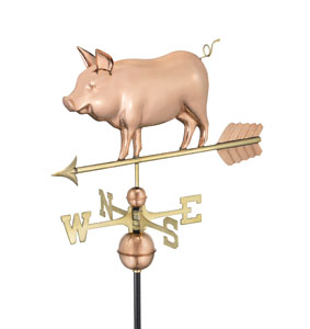 Country Pig on Arrow Weathervane