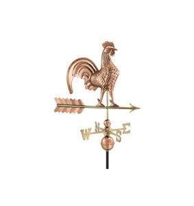 rooster on arrow weathervane 