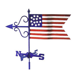 American Flag in Color Weathervane