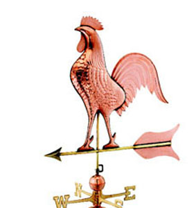 barn rooster on arrow weathervane