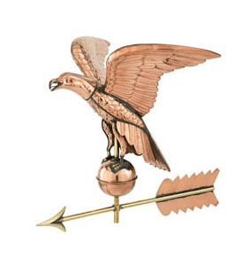 Classic American eagle spreading wings weathervane