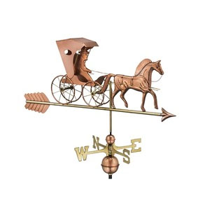 country doctors carriage and horse on arrow weathervane