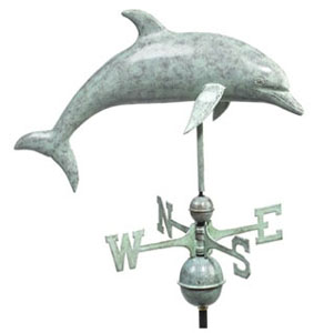 Full Bodied Jumping Dolphin Weathervane