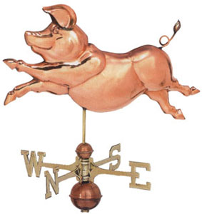 Jumping pig Weathervane